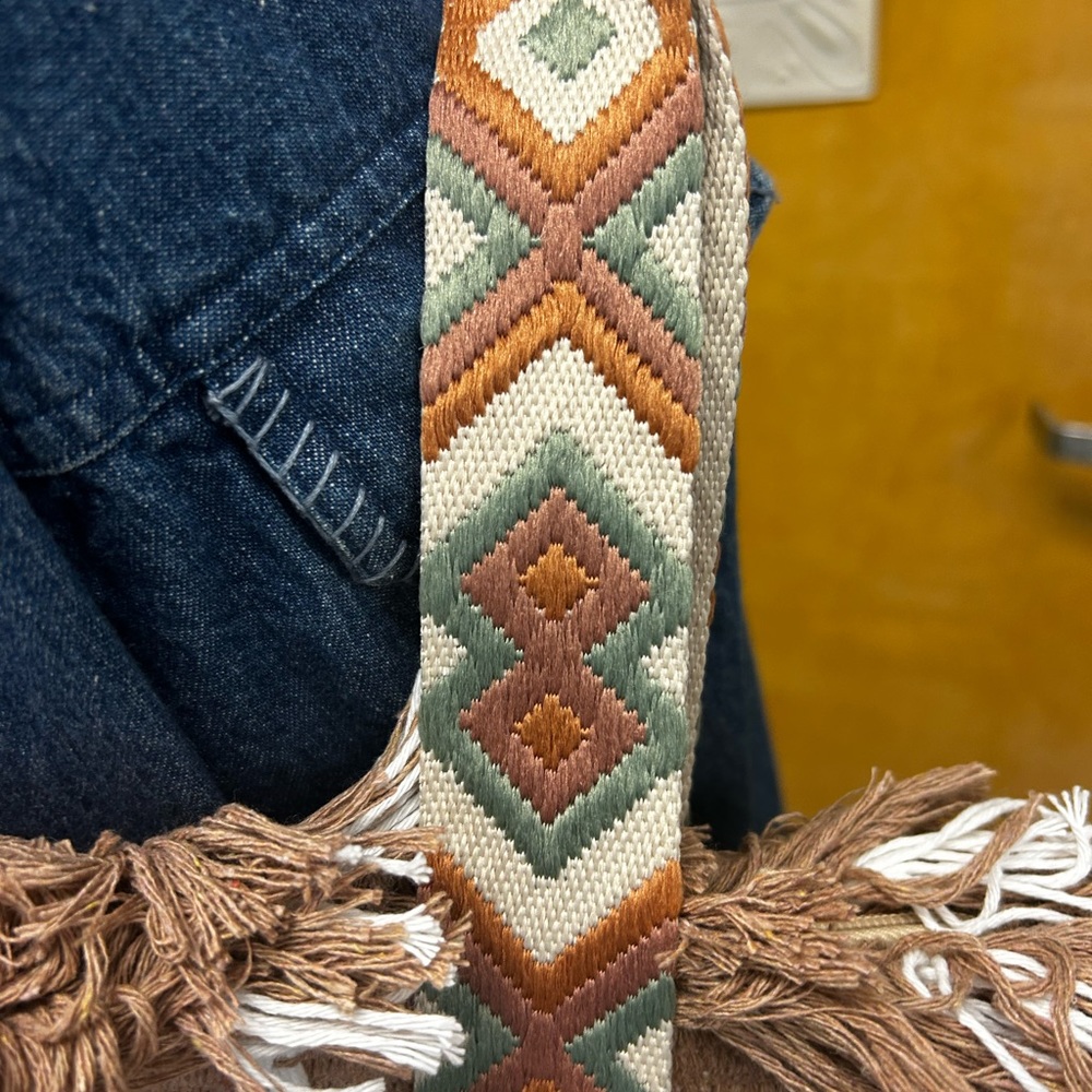 Eden Boho Fringe Tote Bag - Picture 2 of 4